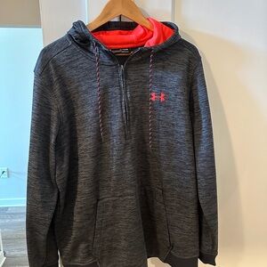 Under Armour Red and Black ColdGear Hoodie